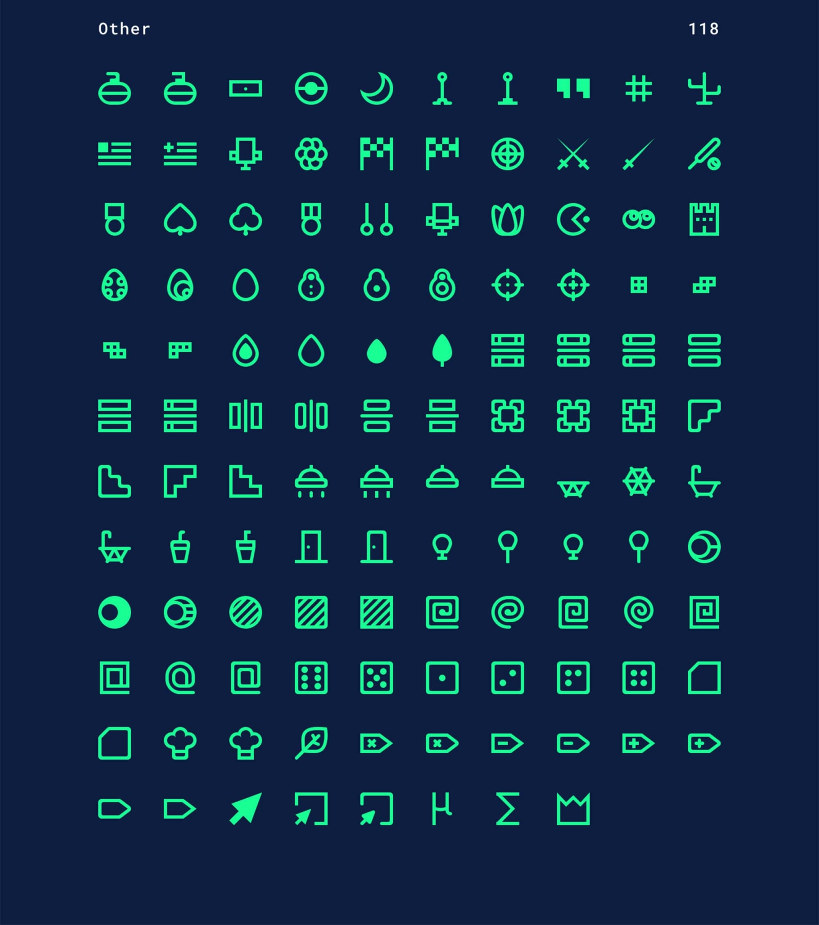 1800 Free Minimal Icons Pack (AI, PSD, SVG)