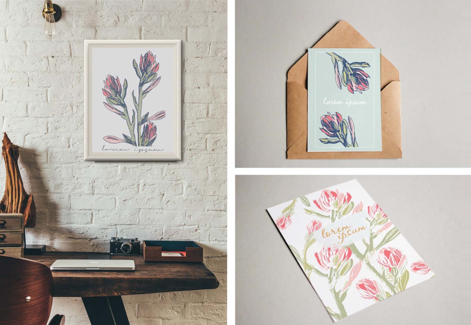 10 Free Floral Card Templates (EPS)