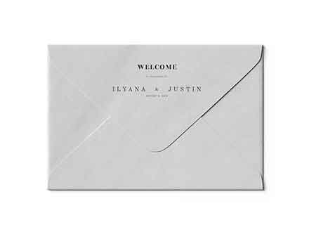 Closed C6 Envelope Mockup