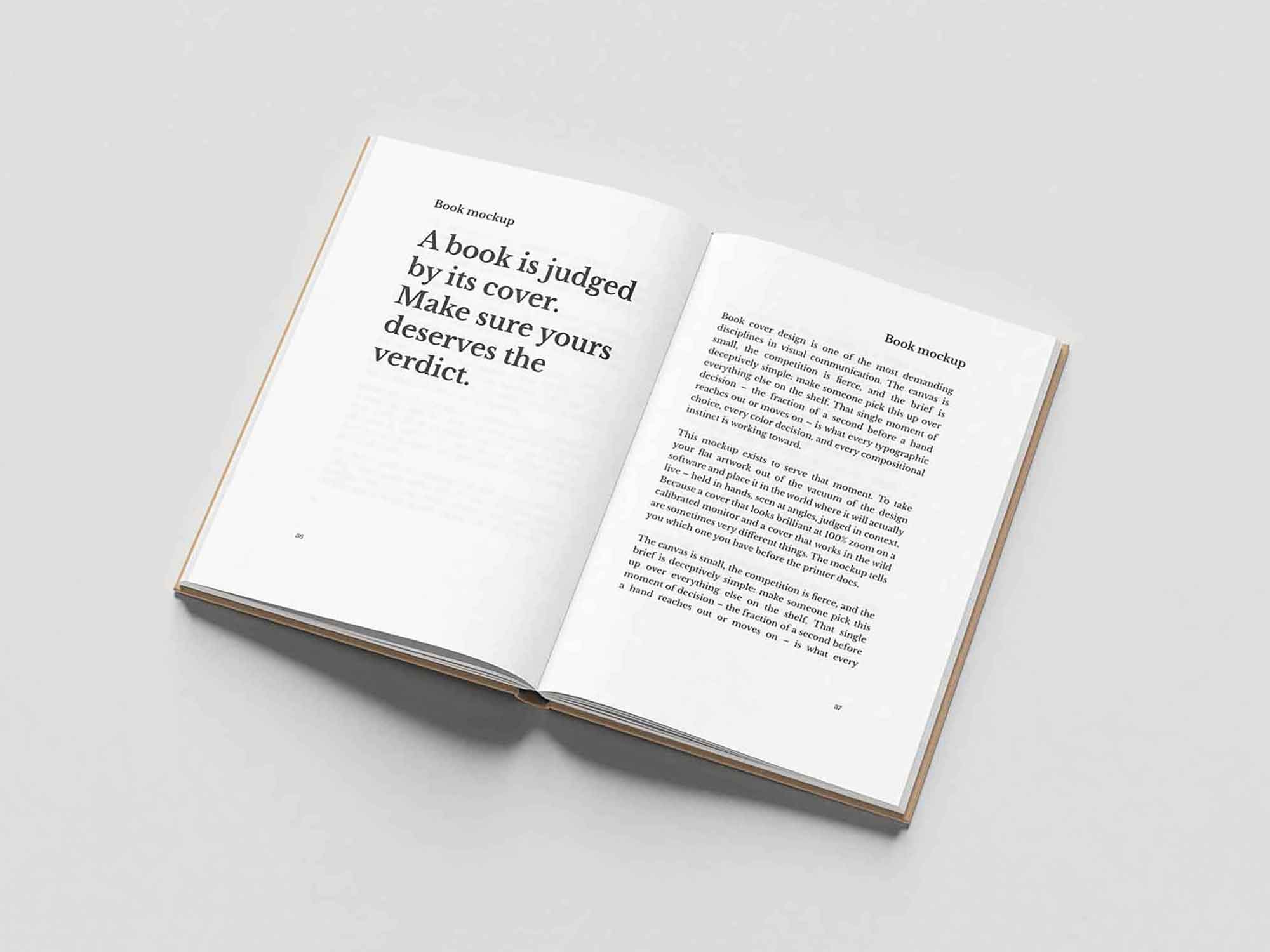 B5 Hardcover Book Mockup 2